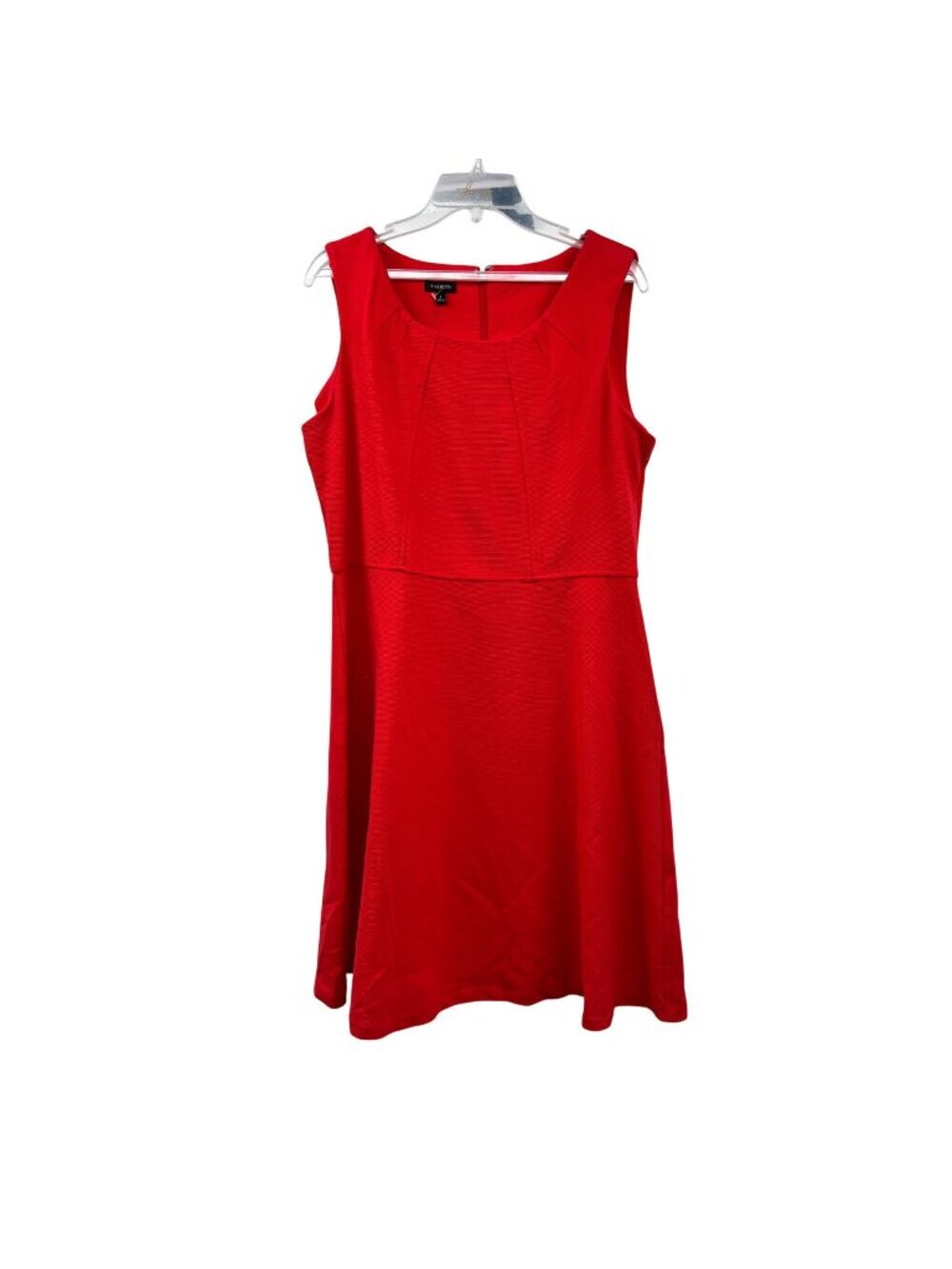 Talbots Womens A-Line Dress Sleeveless Orange Red Size Large New
